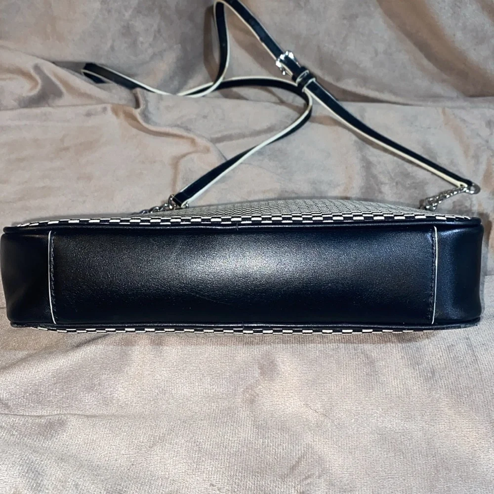 Michael Kors Jet Set Large East West Crossbody Bag Black/White